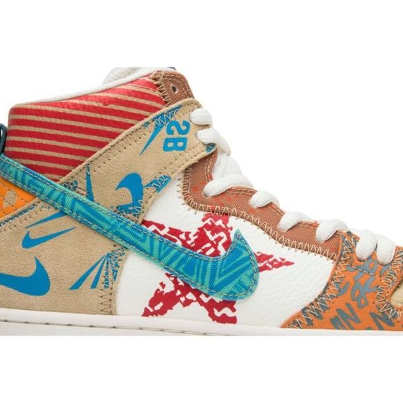 Thomas Cambell x Nike SB Dunk High 'What The' - Size 10.5 - Picture 3 of 9